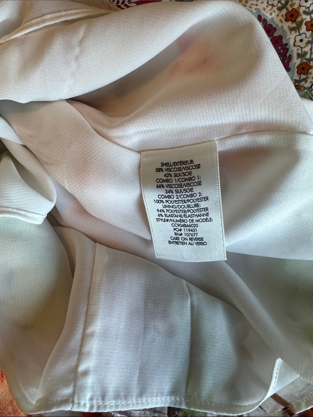 This Alice + Olivia Lavonia floral print asymmetrical draped ruffle tank - Picture 4 of 4